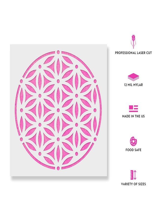 Stencil Revolution Sacred Flower of Life Stencil Template for Walls and Crafts - Reusable Stencils for Painting in Small & Large Sizes - Image 2